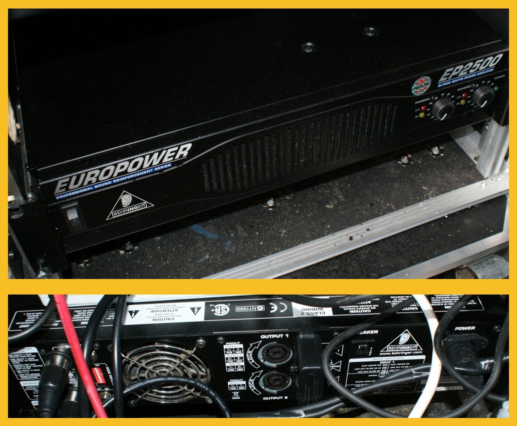 (image for) Behringer EP2500 Amplifier. 2x1200w. stereo / mono